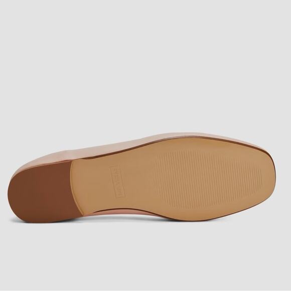 EVERLANE The Italian Leather Day Ballet Flat in Pale Pink Slip On Bow Size 6 - Picture 5 of 11